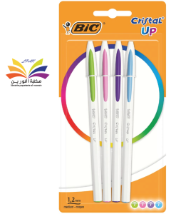 BIC CRISTAL UP FUN PACK OF 4 FASHION BALLPOINT PENS