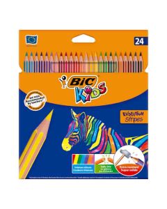 BIC EVOLUTION STRIPES 24 GM COLORING PENCIL