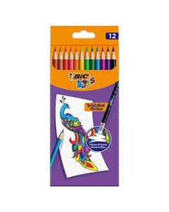 BIC KIDS EVOLUTION ILLUSION ERASABLE 12 GM COLORING PENCIL