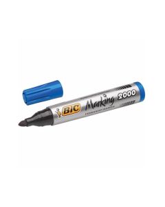 BIC 2000 BLUE PERMANENT MARKER WITH BULLET TIP