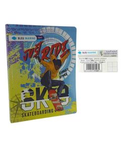 CAHIER BROCHURE 384P 17/22 BLEU MARINE 