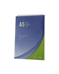 BLOC STENO A5 UNI  140P BLEU STAR