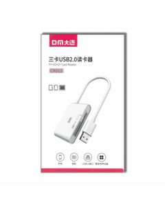 DM FAST USB 2.0 MEMORY CARD READER FOR TF & SD & CF