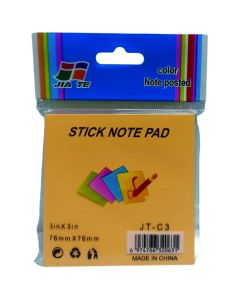 POST-IT MULTI-COULEURS 76X76 REF JT-C3