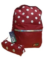 SAC A DOS 17 JASMINESTAR 2 POCHES + TROUSSE ROUGE