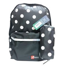 SAC A DOS 17 JASMINESTAR 2 POCHES + TROUSSE NOIR