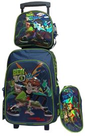 JASMINESTAR BEN TEN 16 – 3 PIECES WHEELED SCHOOLBAG
