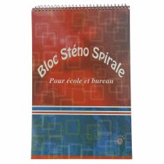 BLOC STENO SPIRALE A5 ADDOUHA