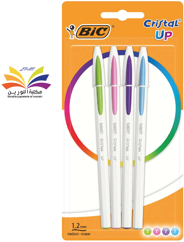 BIC Cristal Up Ballpoint Pen Fun 4-pack